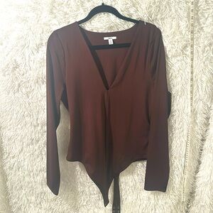 XXL Bar III brown stretchy bodysuit.